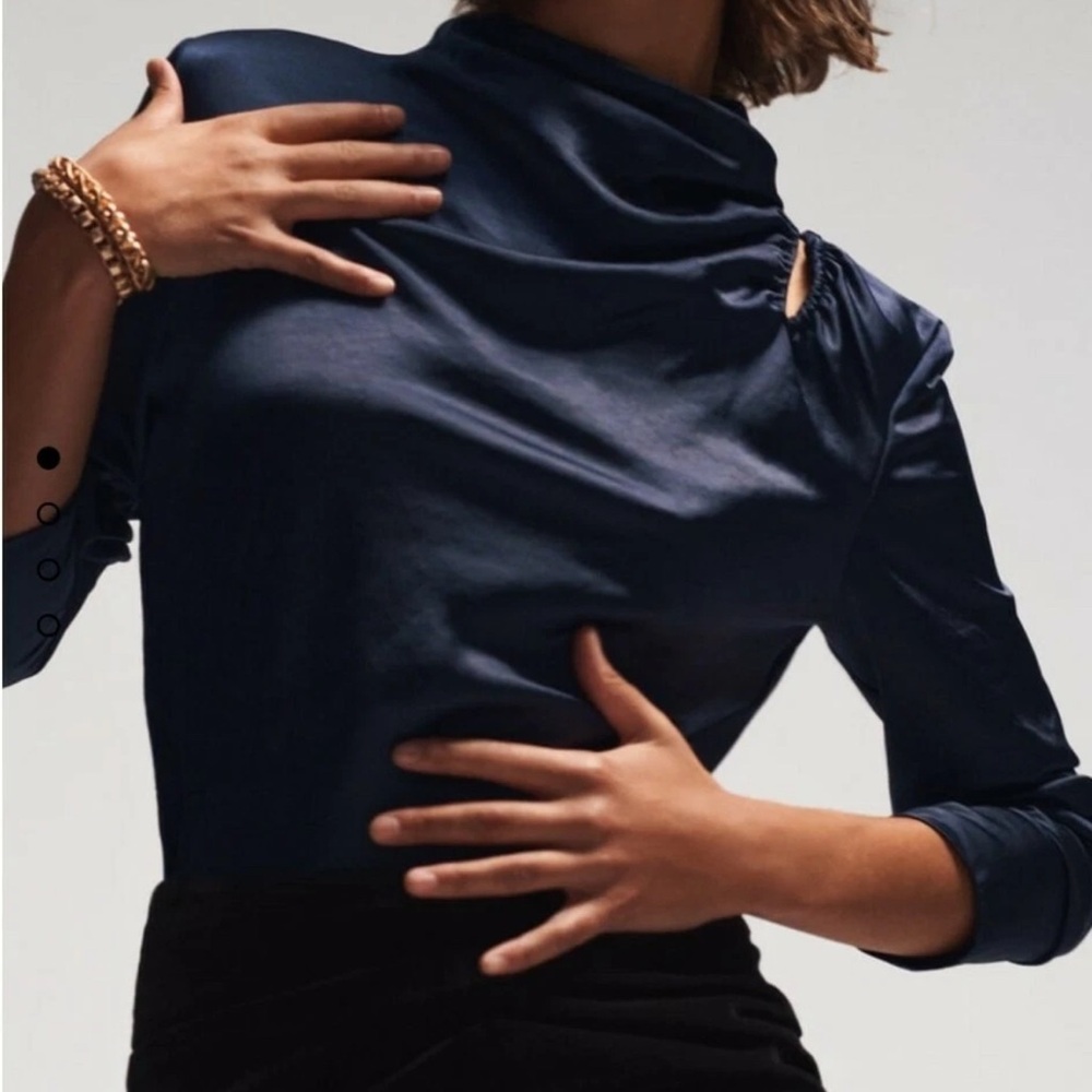 Zara limitededition Navy Women's Top